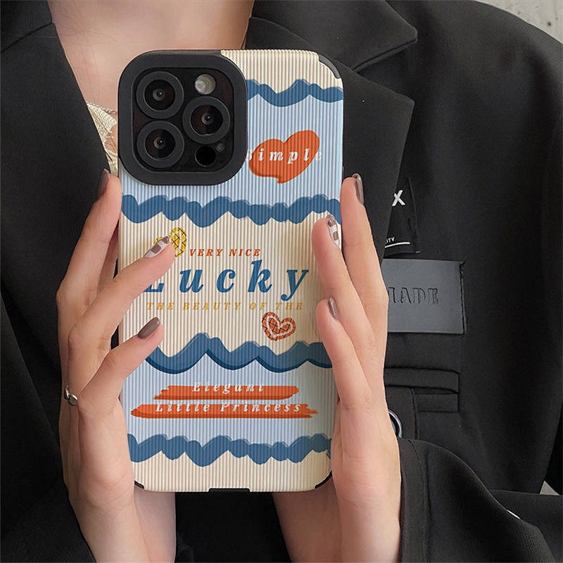 Wave English All-Inclusive Mobile Phone Soft Case Suitable for Apple 6/7/8/11/12/13/Xs Max jzIF