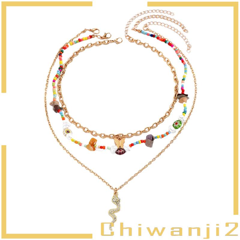 Set 3 Vòng cổ Xỏ Hạt Hỗn Hợp Dùng Làm Quà Tặng Cho Chị Em Gái