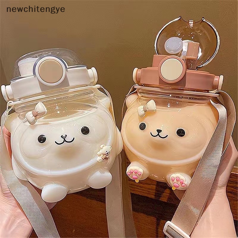 Bình Nước Nhựa 1L Hình Gấu Dễ Thương Cho Bé