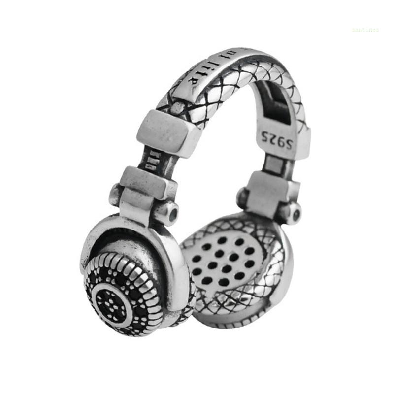 Nhẫn Thiết Kế Hình Tai Nghe Thời Trang