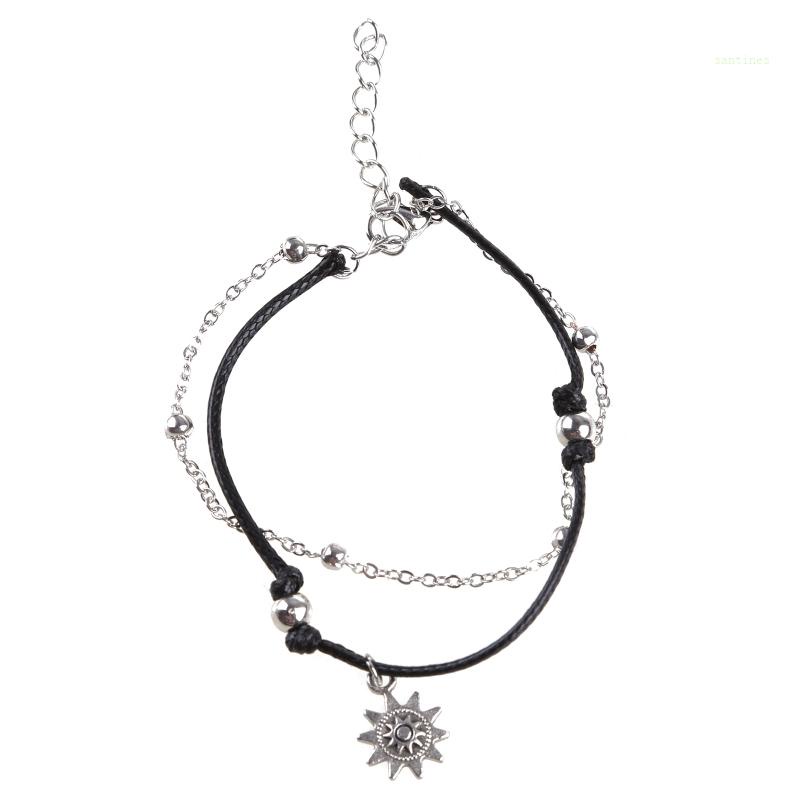 Lắc Chân Nhiều Lớp Bằng Hợp Kim Tùy Chỉnh Thời Trang Đi Biển Cho Nữ