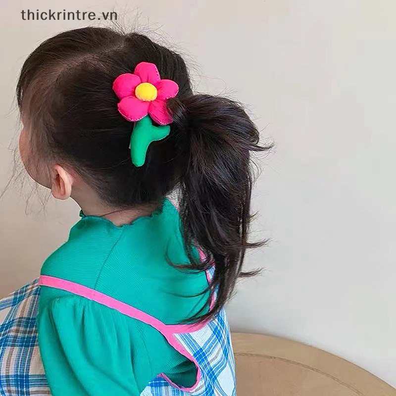1 Kẹp Tóc Hình Hoa Hướng Dương Màu Sắc Tươi Sáng Cho Bé VN