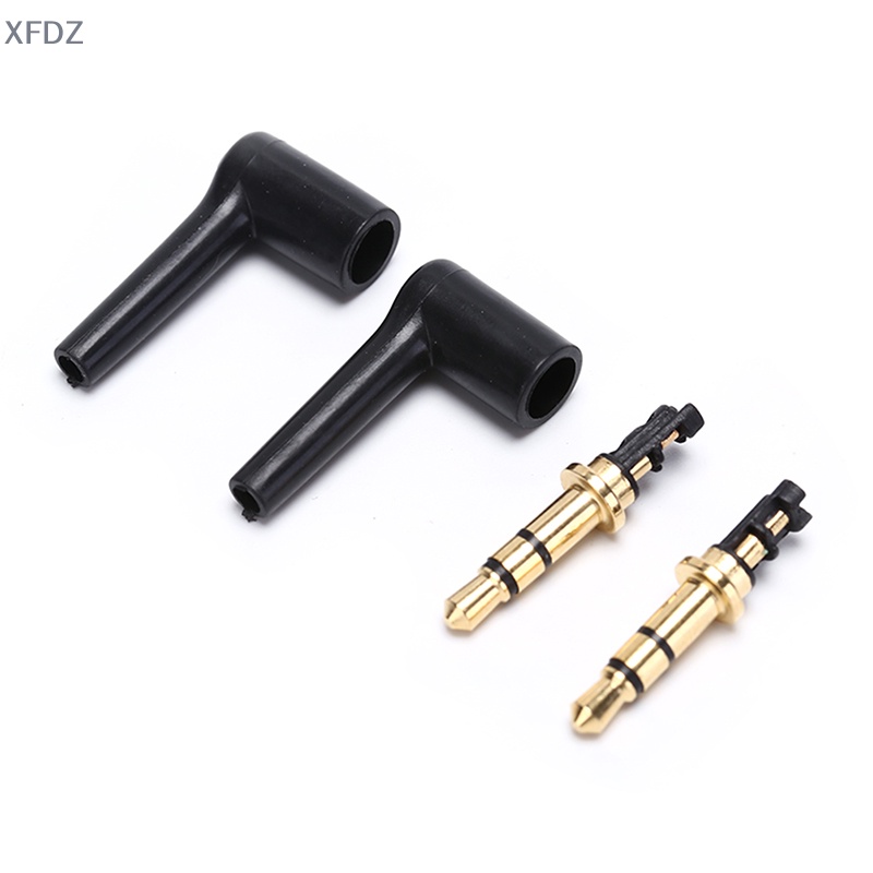 Bộ 2 Đầu Nối Âm Thanh jack Cắm 3.5mm Mạ Điện 90 Độ