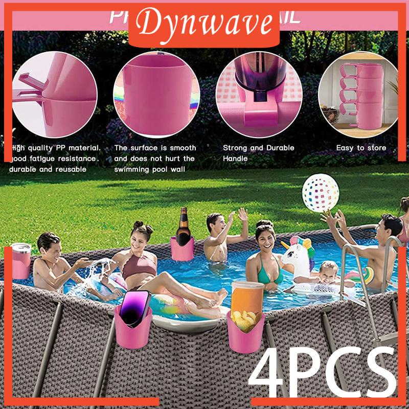 Set 4 Móc Treo Cốc Nước Hồ Bơi Siêu Bền Tiện Dụng