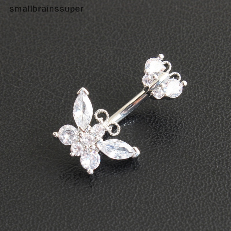 Khuyên Rốn Hình Bướm Đính Đá Zircon Quyến Rũ Thời Trang Cho Nữ SBS