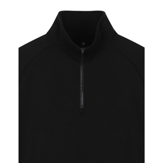 Áo sweater màu trơn T0p10 cổ half-zip