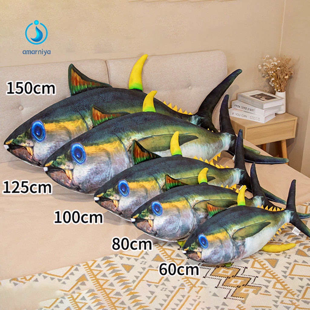 (Shop Amart) Gối Ôm Hình Cá Bằng Lông Nhung Mềm Mại