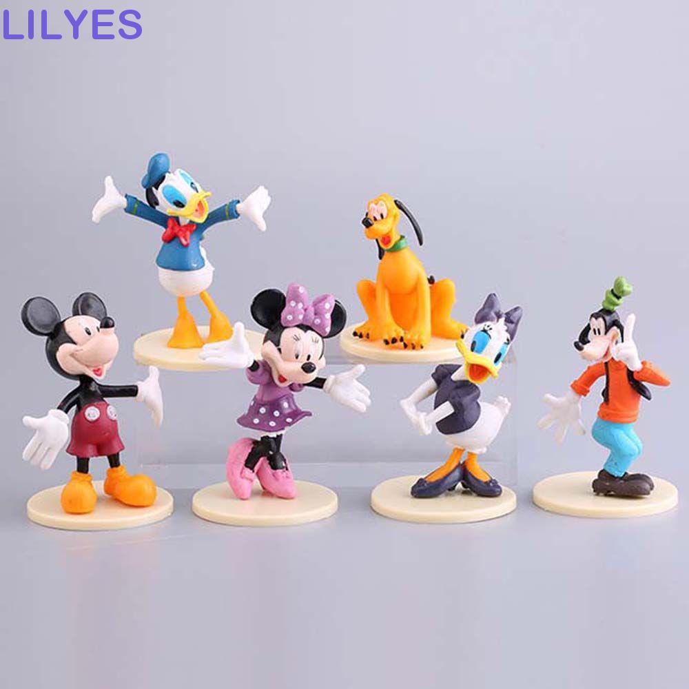 LILYES Mô Hình Chuột Mickey Dễ Thương Dùng Làm Quà Tặng Giáng Sinh