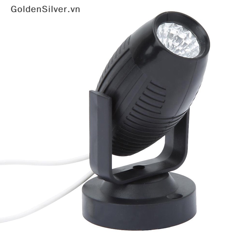 1 Đèn LED RGB Xoay 360 Độ Ánh Sáng Vàng / Bạc Dùng Để Trang Trí Sân Khấu / Tiệc Cưới