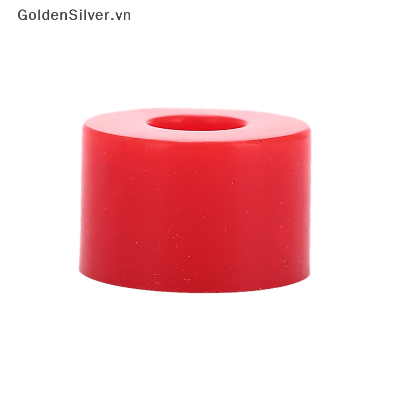 Set 4 Trục Bánh Xe Ván Trượt Bằng PU Màu Vàng Bạc Chống Sốc