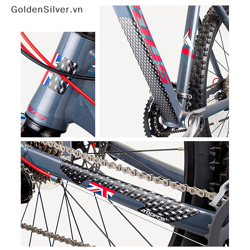 Miếng Dán Bảo Vệ Dây Xích Xe Đạp MTB Màu Bạc Vàng Chống Trầy Xước
