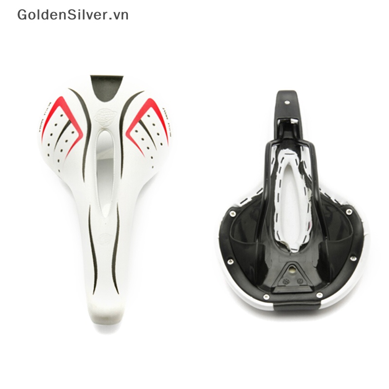 Yên Xe Đạp Leo Núi MTB Gel Siêu Thoải Mái Màu Vàng Bạc