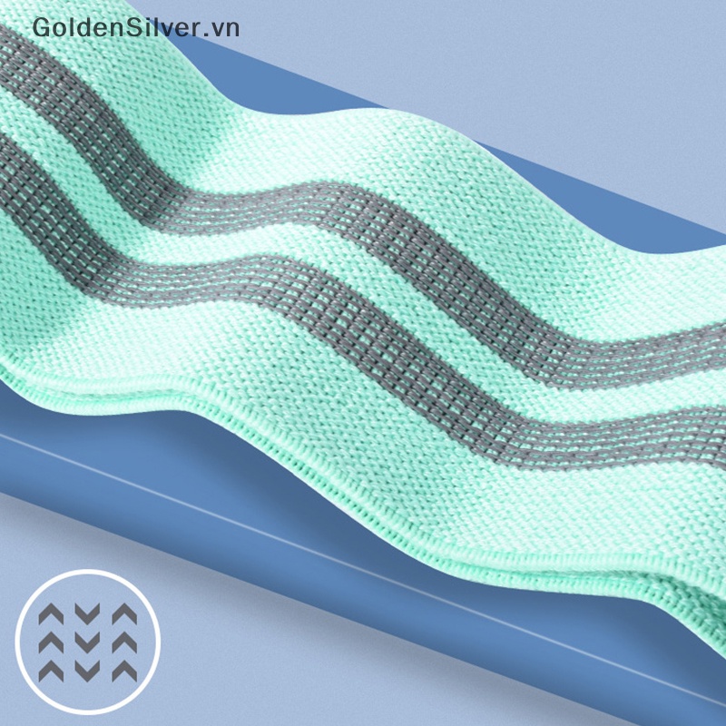 Dây Đai Kháng Lực Màu Vàng Bạc Hỗ Trợ Luyện Tập Hông / Yoga / Pilates