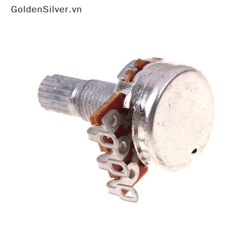 Chiết Áp Trục Đồng Mạ Vàng A250K / B250K / A500K / B500K Chuyên Dụng Cho Đàn Guitar Điện