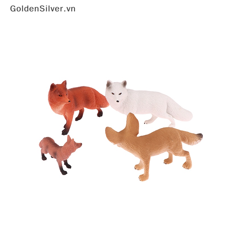 Mô Hình Chú Cáo Vàng Mini Trang Trí Sân Vườn