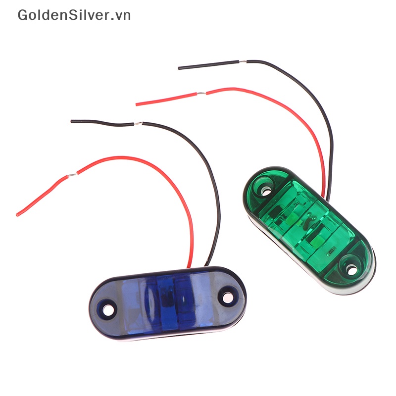 Set 2 Đèn LED 9-30V Ánh Sáng Vàng / Đỏ / Xanh Lá / Trắng / Xanh Lá / Vàng Cảnh Báo Gắn Đuôi Xe Tải