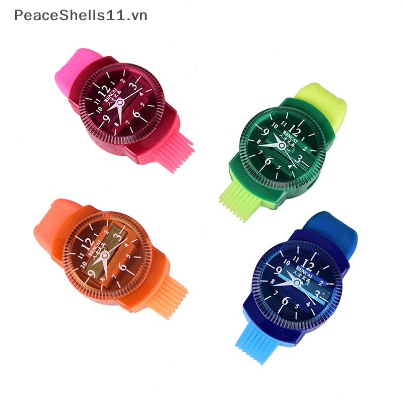 Gọt Bút Chì Hình Đồng Hồ Hòa Bình Kèm Cọ Tẩy Cho Văn Phòng / Trường Học