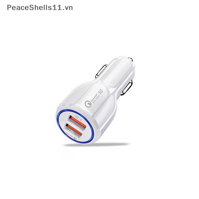 Tẩu Sạc Điện Thoại Trên Ô Tô qc3.0 2 Cổng Usb 5v 3.1a