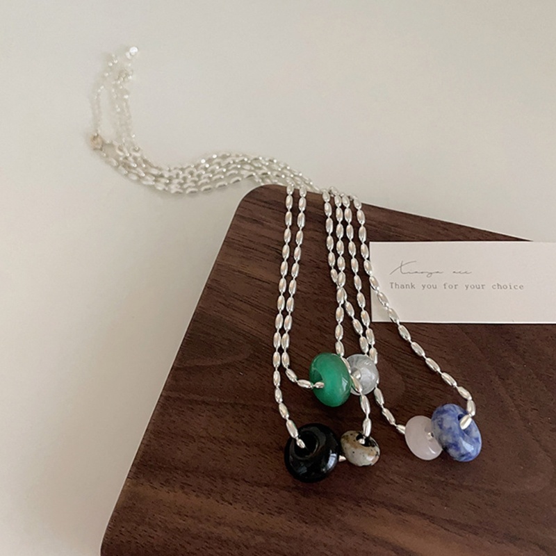 Vòng cổ Mặt Tròn Đính Đá Thời Trang Cho Nữ