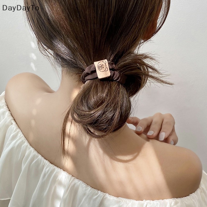 Daydo Bộ 5 Dây Buộc Tóc Cao Su Co Giãn Phong Cách Hàn Quốc Cho Nữ