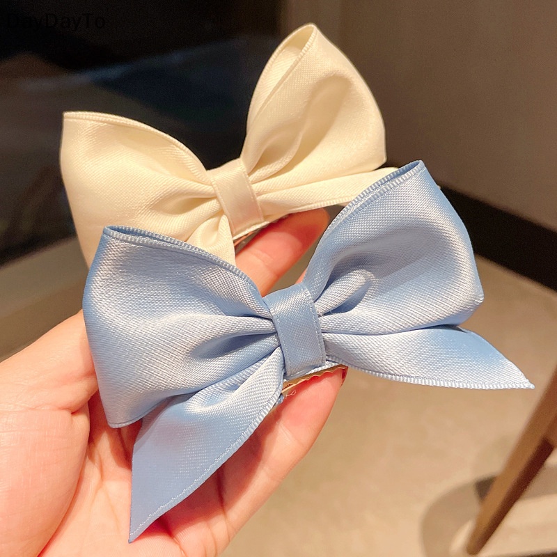 Kẹp Tóc Vải Hình Nơ Nhiều Màu Dễ Thương Cho Bé Gái