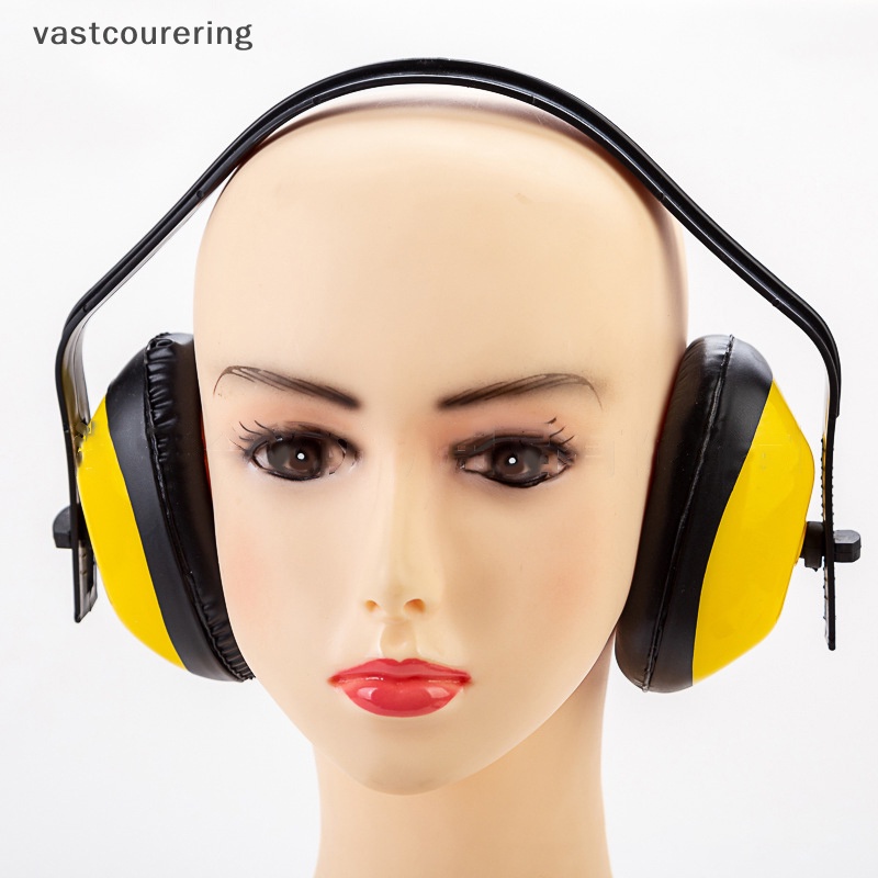 Chụp Tai Cách Âm Chống Sốc Chống Ồn Bằng Nhựa Màu Vàng