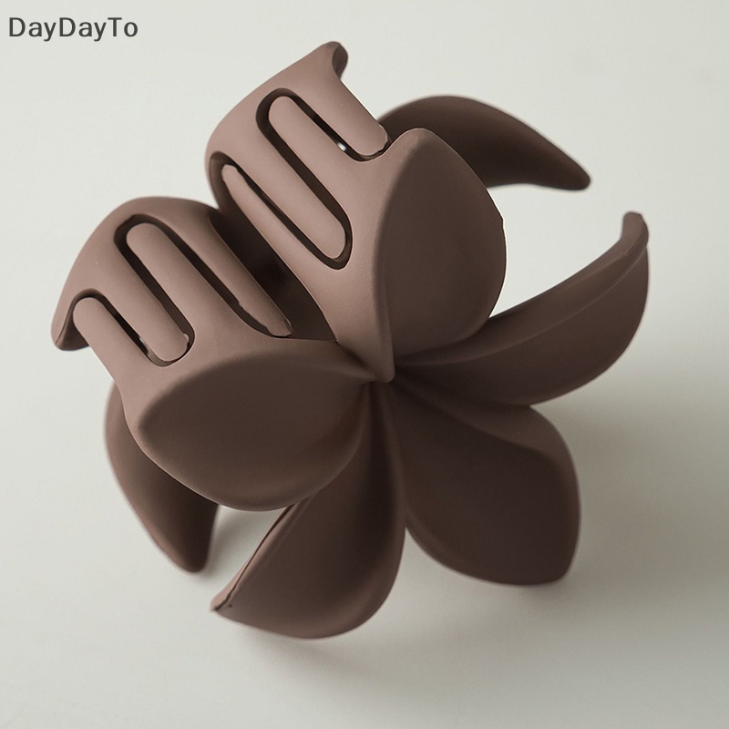 Kẹp Tóc Càng Cua Màu Trơn Họa Tiết Hoa Phong Cách Cổ Điển Thanh Lịch