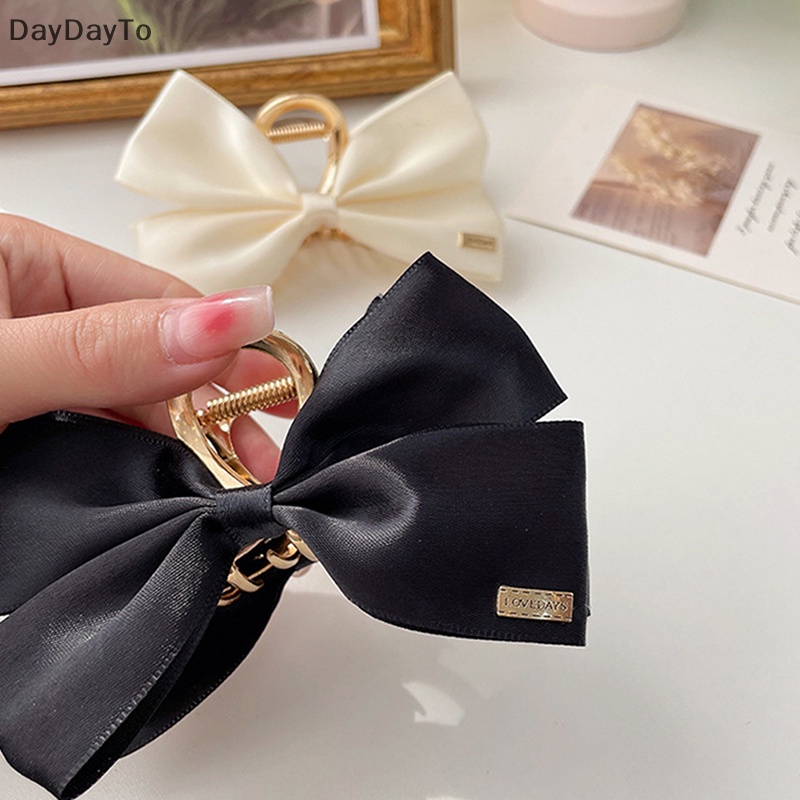 Kẹp Tóc Nơ To Hai Mặt Thời Trang Hàn Quốc