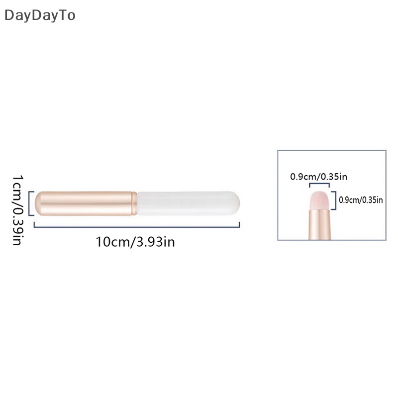 Cọ Tô Son Môi Đầu Tròn Mini Có Nắp Đậy Daydoytto