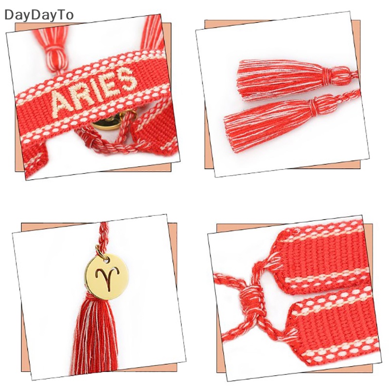 Vòng Tay Dây Bện Phối Tua Rua Có Thể Điều Chỉnh Dành Cho Bạn Nữ