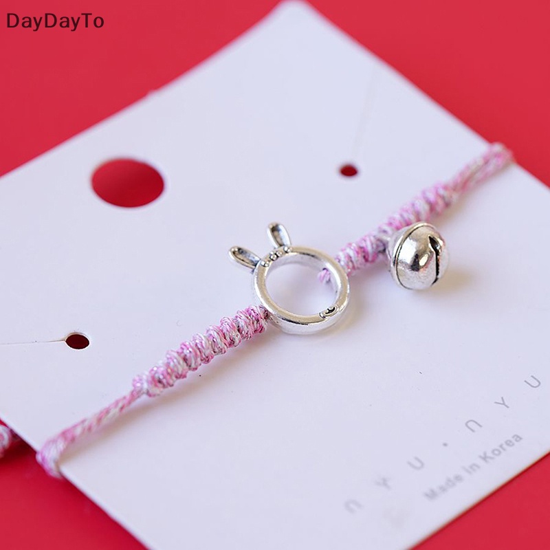 Daydo Vòng Đeo Tay Mặt Kim Loại Tráng Men Hình Thỏ Hoạt Hình Dễ Thương Đơn Giản Thời Trang Làm Quà Tặng Bạn Bè.