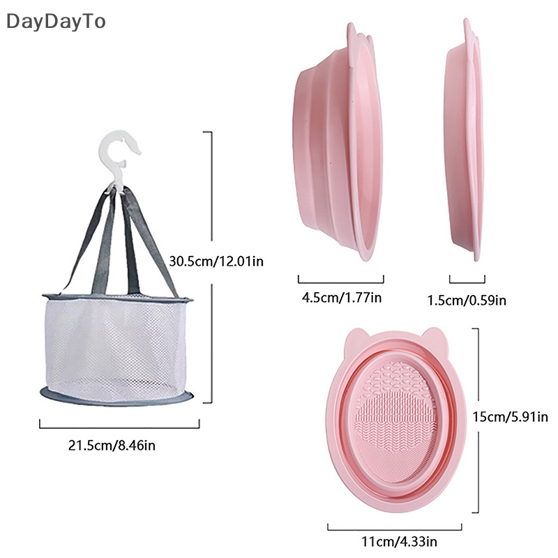 Miếng Silicone Vệ Sinh Cọ Trang Điểm Có Thể Gấp Gọn Tiện Dụng