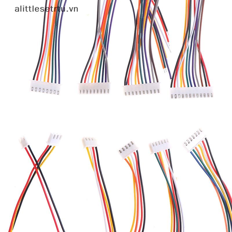 Set 10 Đầu Nối Dây Điện XH2.54MM 2 / 3 / 4 / 5 / 6 / 7 / 8 / 9 / 10Pin Female 20CM