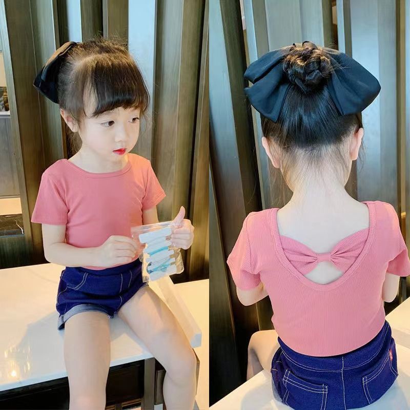 Áo Thun Ngắn Tay Thời Trang Xinh Xắn Cho Bé Gái