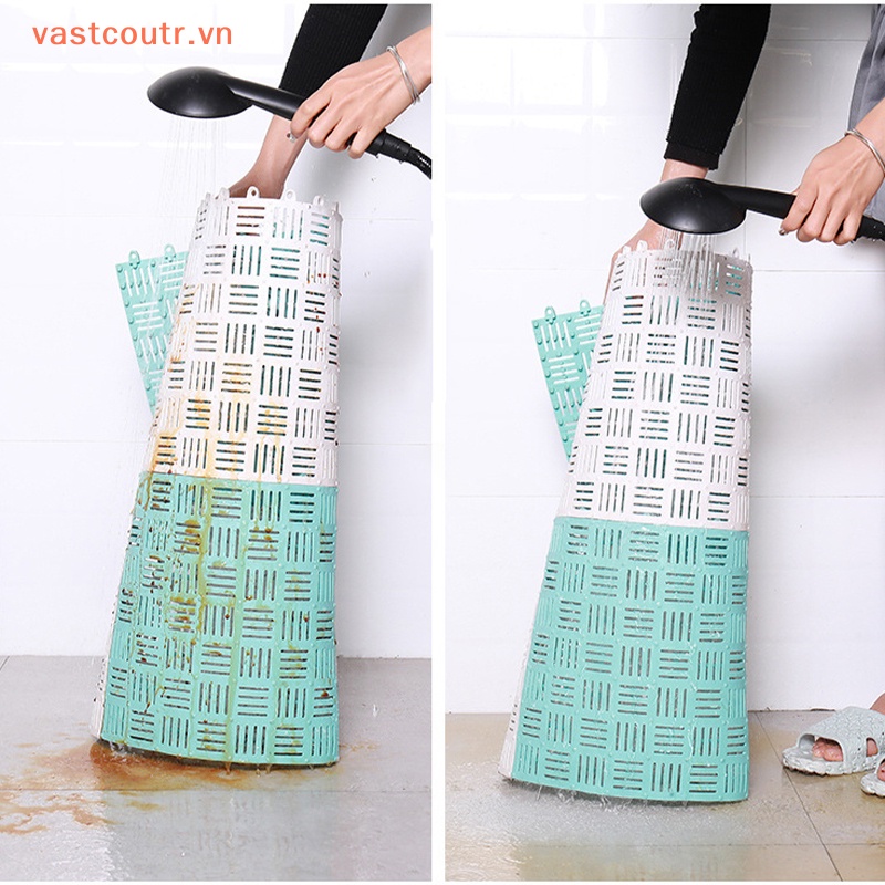 Thảm Ghép Nối Lỗ Thoát Nước Mát Xa Chân Chống Trượt Có Lỗ Thoát Nước Cho Nhà Tắm / Nhà Vệ Sinh / Ban Công