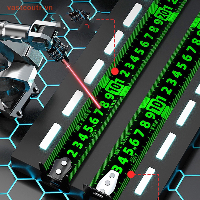 Thước Dây Trong Suốt Phản Quang 5 / 7 / 10 Mét Độ Chính Xác Cao