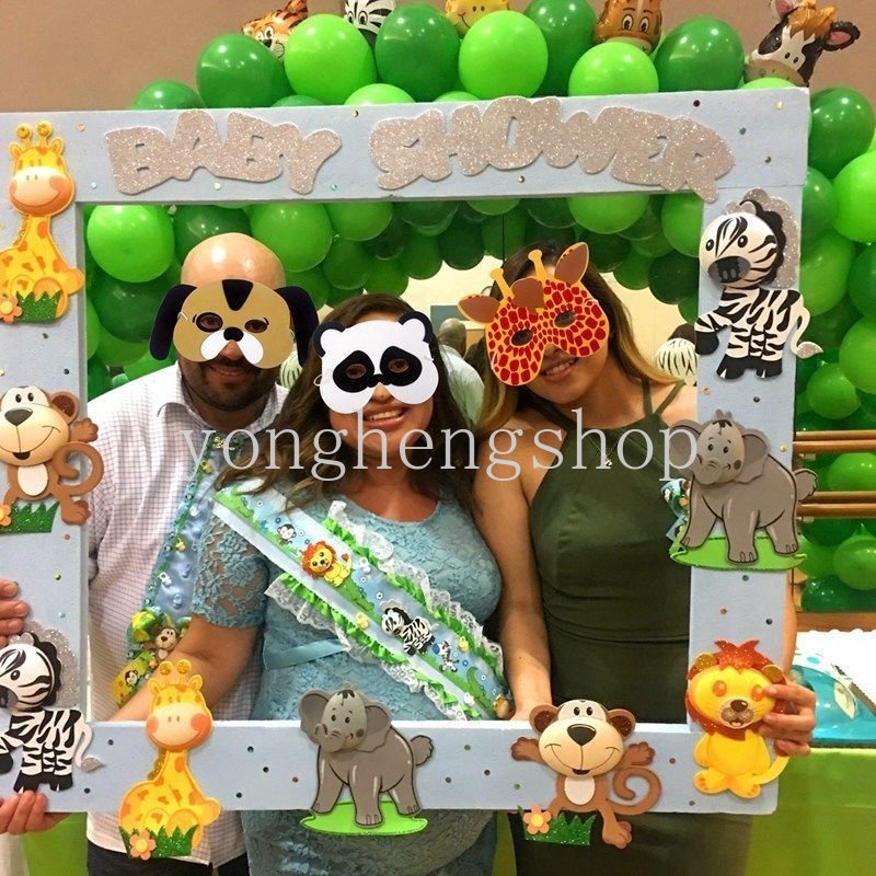 Bộ 10 Mặt Nạ Pinata Bằng EVA In Họa Tiết Hoạt Hình Dễ Thương Trang Trí Tiệc Sinh Nhật / Nhà Trẻ
