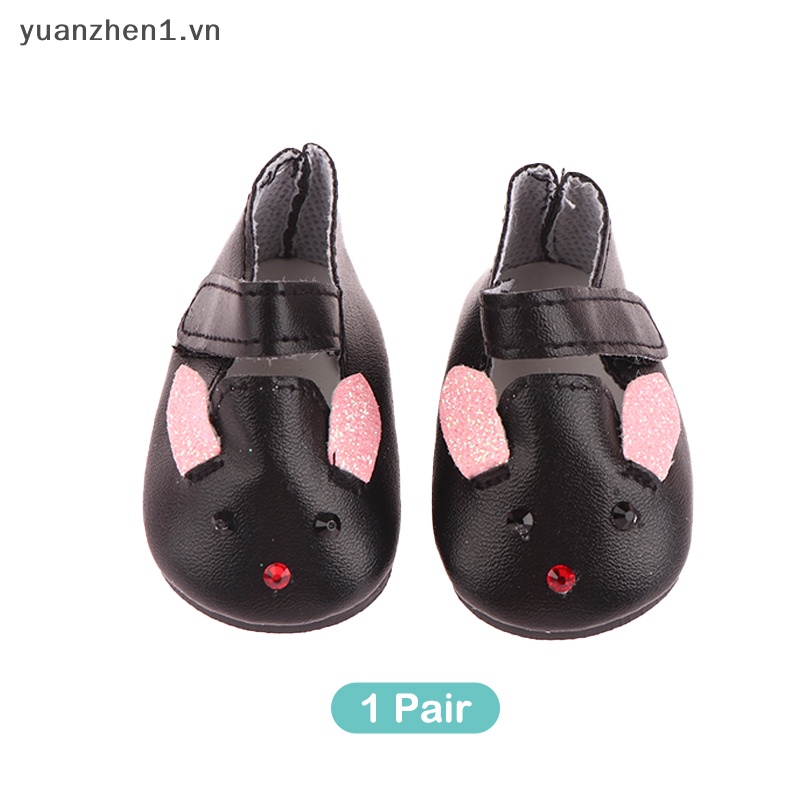 1 Đôi Giày Đế Bằng 18inch Xinh Xắn Cho Búp Bê