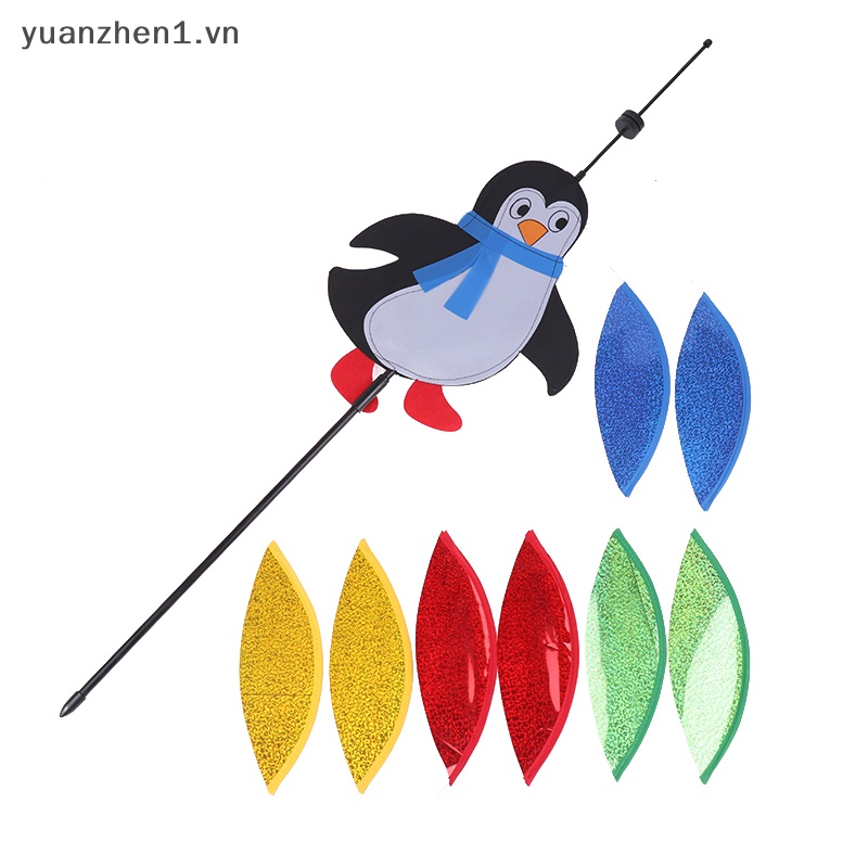 1 Đồ Chơi Chong Chóng Gió / Cá Heo / Chim Cánh Cụt Nhiều Màu Trang Trí Sân Vườn