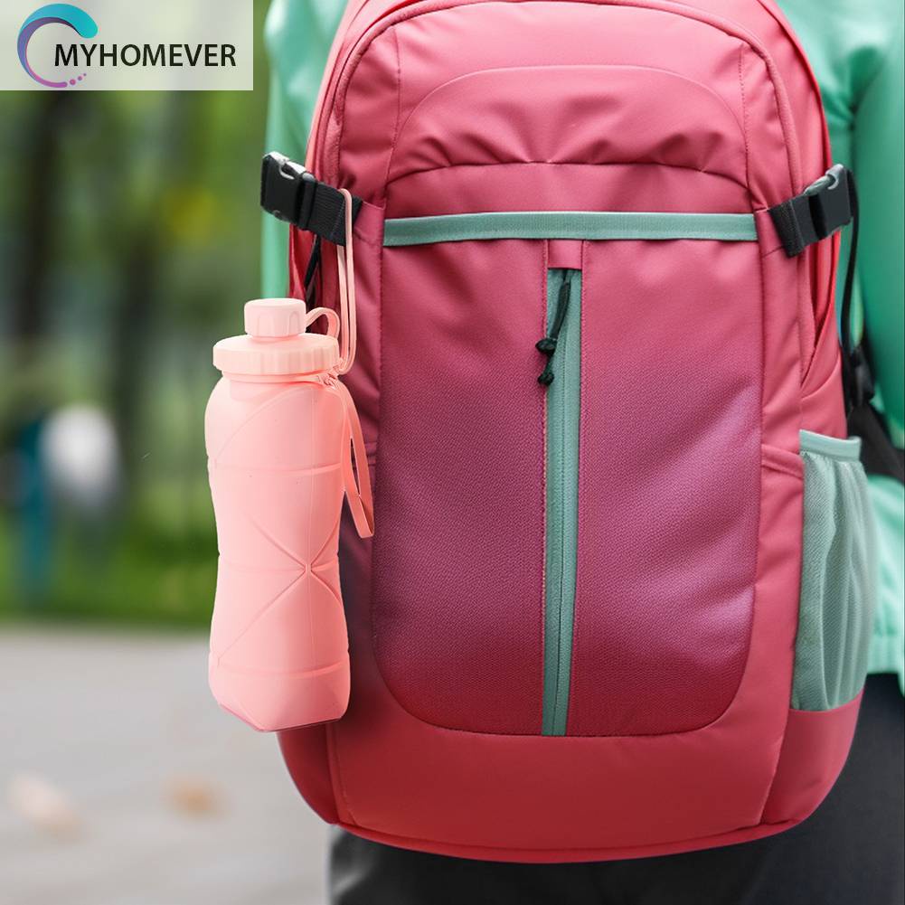 Bình Nước 600ml Có Thể Gấp Gọn Tiện Lợi Khi Đi Du Lịch