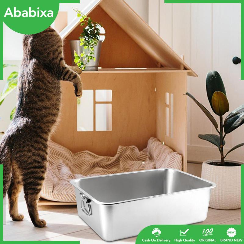 Hộp Vệ Sinh Bề Mặt Mịn Đa Năng Chống Trầy Xước Dễ Lau Chùi Hình Tròn Cho Thỏ / Mèo