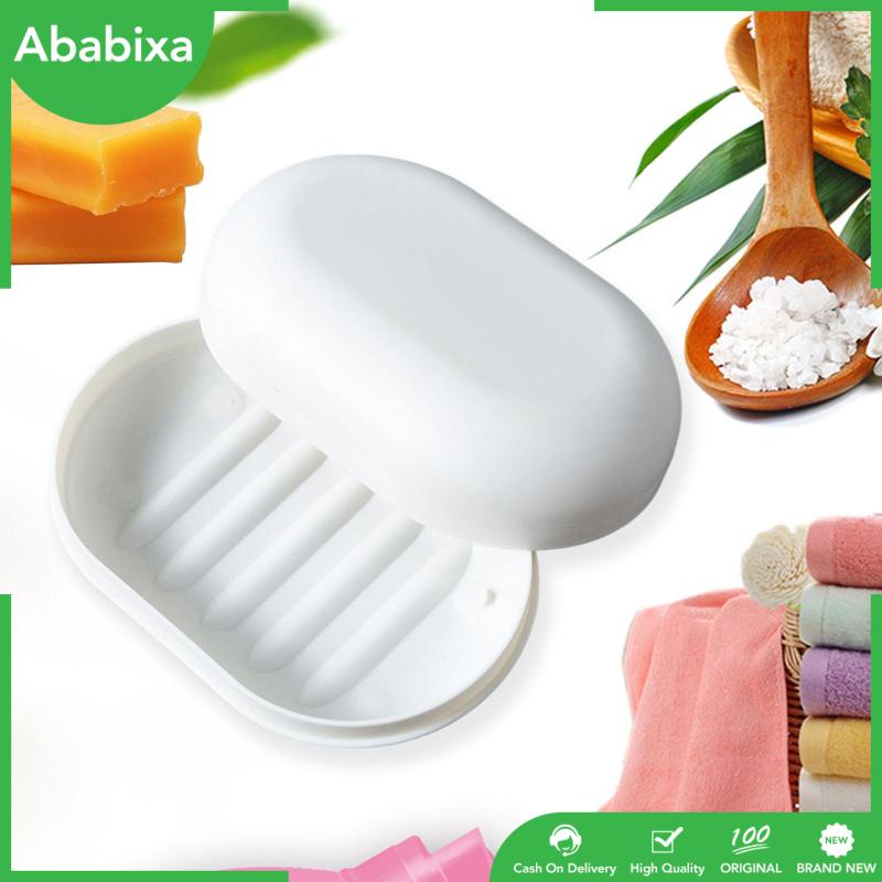 Khay Đựng Xà Phòng Có Nắp Và Giá Đỡ Hình Chữ Nhật Tiện Dụng