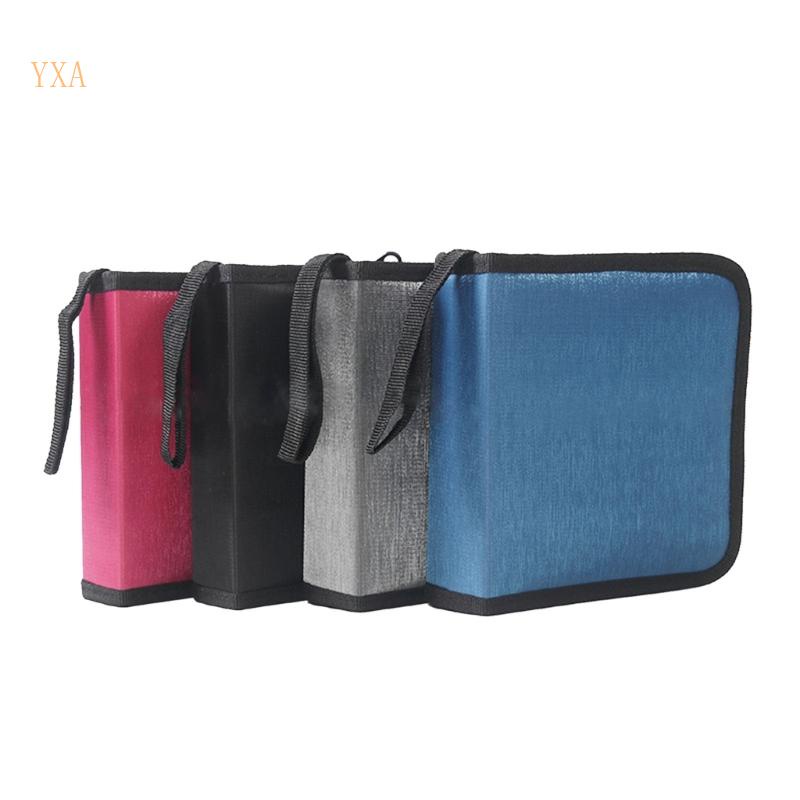 Túi Vải Đựng Đĩa DVD Sức Chứa 40 Ngăn Có Khóa Kéo Tiện Dụng