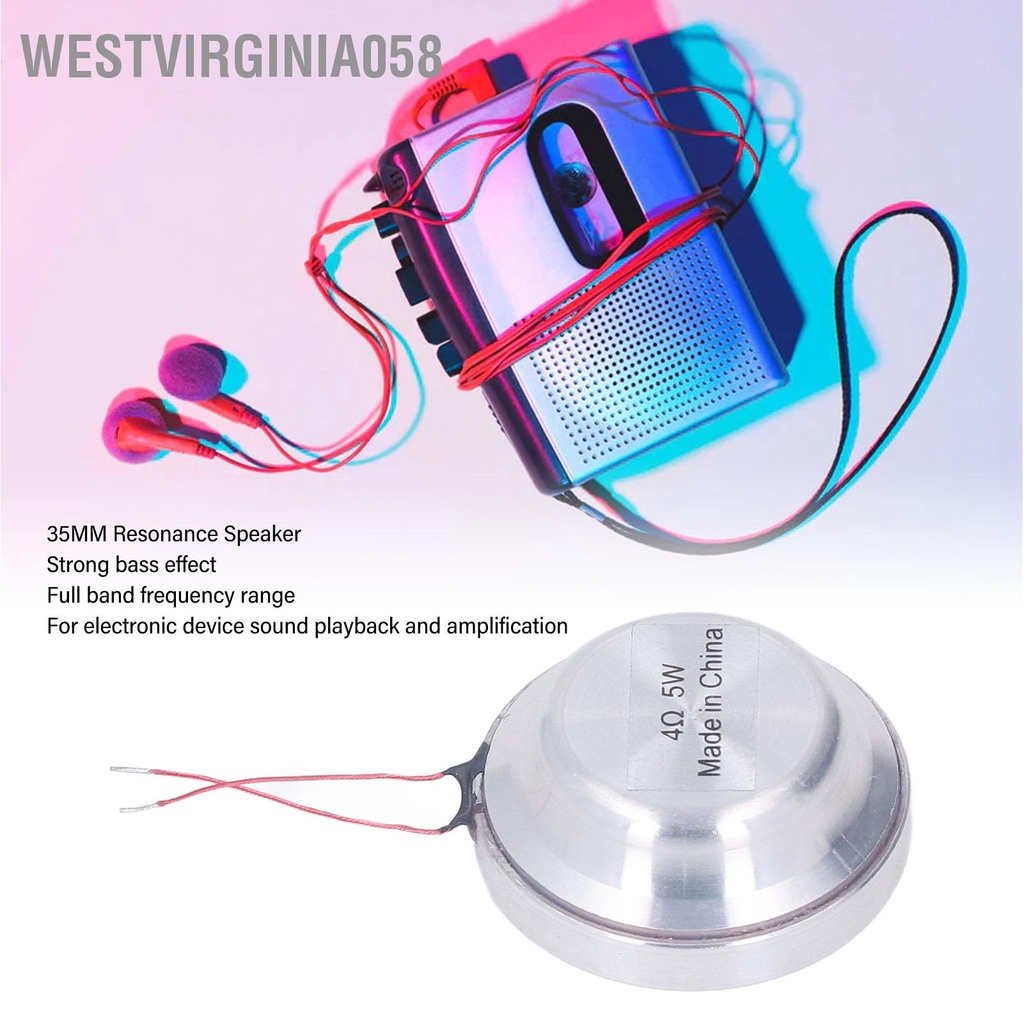 Westvirginia058 Loa cộng hưởng tròn 35MM Tất cả loa rung tần số cho thiết bị điện tử