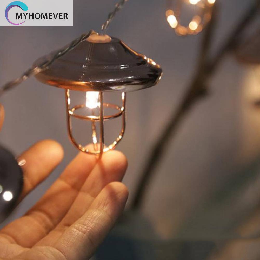 Dây Đèn Cắm Trại Chống Nước IPX4 50LM Phong Cách Retro