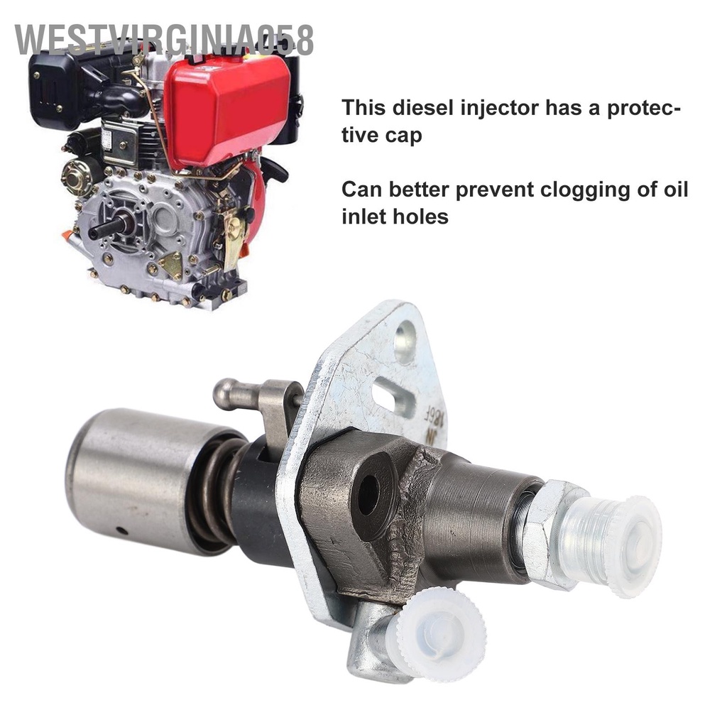 Westvirginia058 Đầu phun nhiên liệu Diesel Lắp ráp máy bơm nhỏ nhẹ 186F cho động cơ