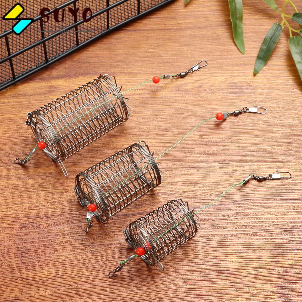 SUYO Lồng Đựng Mồi Câu Cá Bằng Thép Không Gỉ