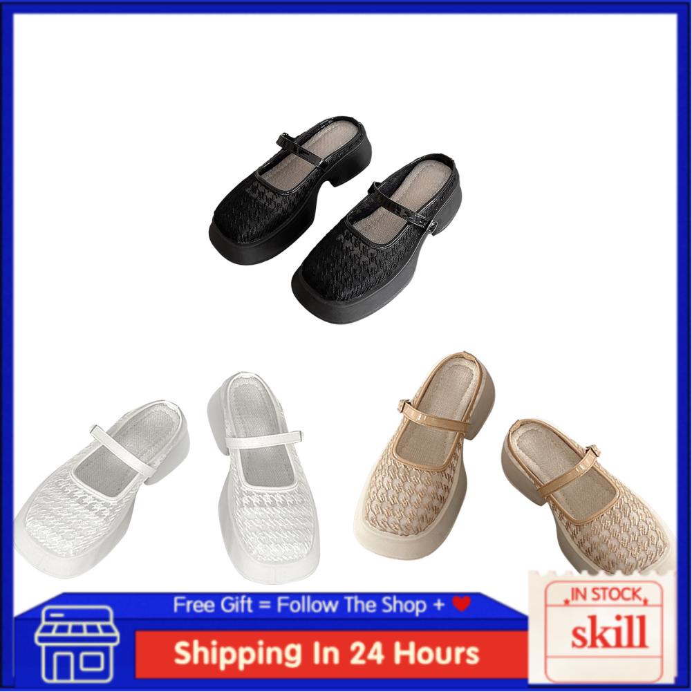 Skill Closed Toe Backless Sandals  Summer Slippers  Slip Fashionable for Holiday