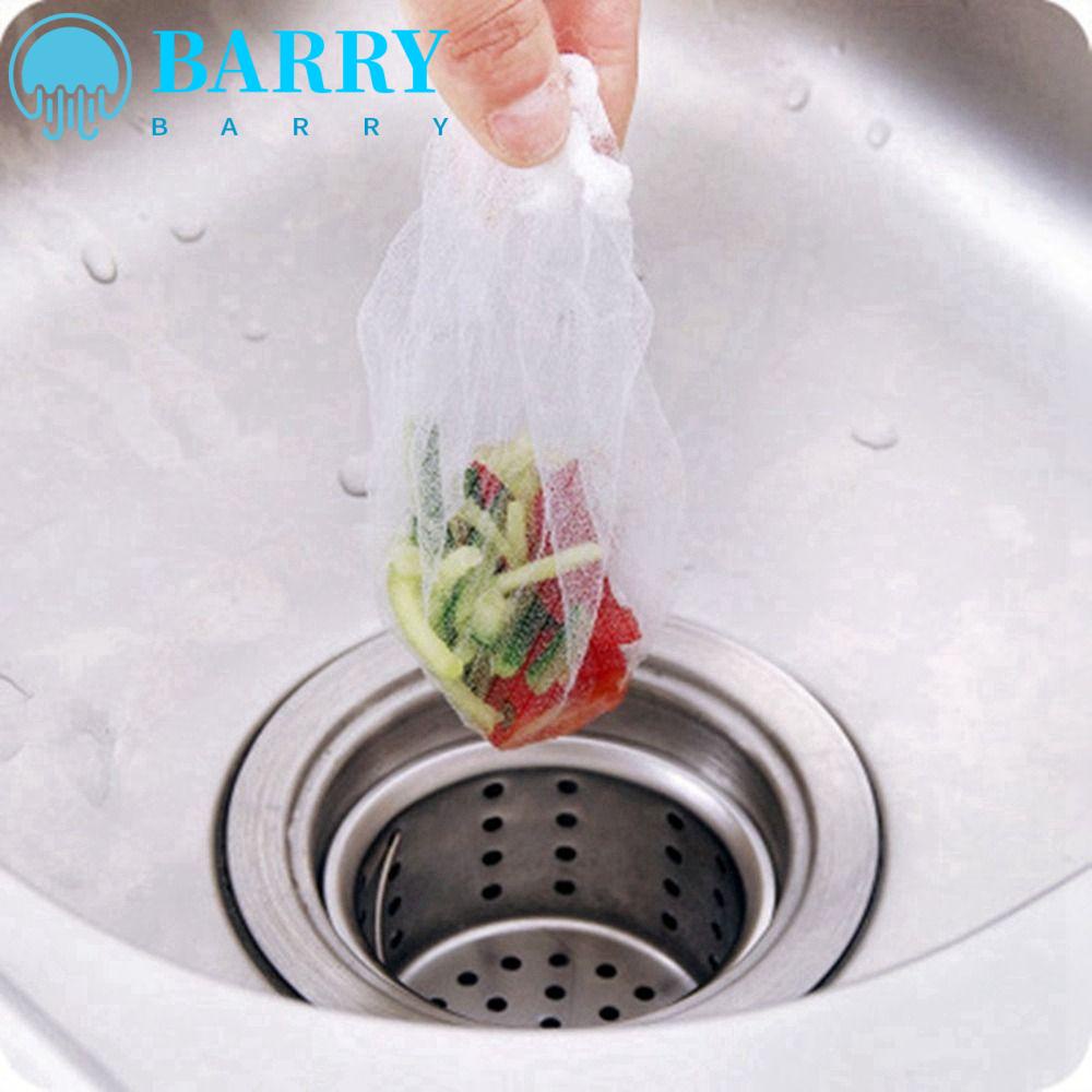 BARRY Set 100 Túi Lưới Lọc Chống Tắc Nghẽn Cho Bồn Rửa