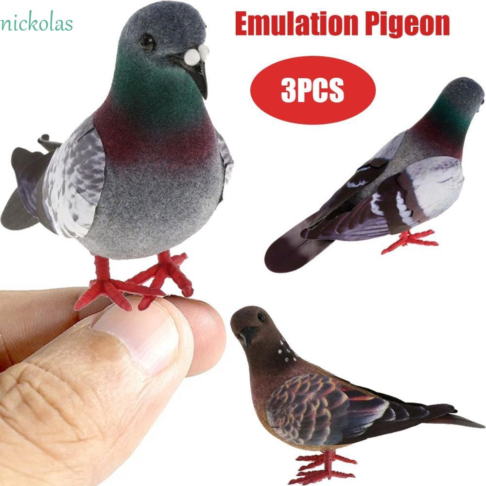 NICKOLAS Chim Bồ Câu Nhân Tạo Mini Bằng Xốp Dùng Để Trang Trí Nhà Cửa / Tiệc Cưới